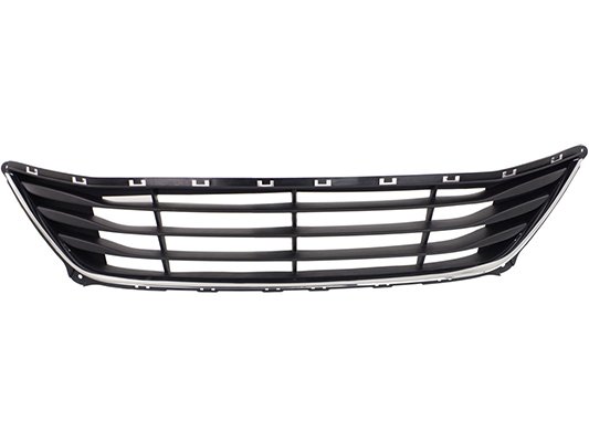 Acessar a peça Grelha central para choques frente com friso cromada