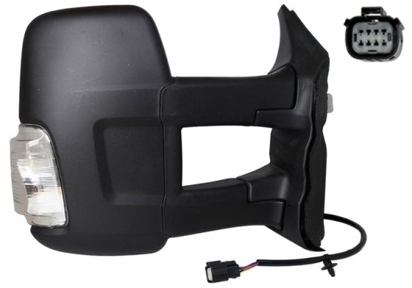 Acessar a peça Espelho retrovisor elétrico direito, convexo, aquecido, com indicador (6 pinos) (Long)