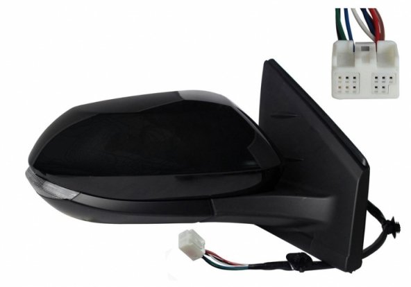 Acessar a peça Espelho retrovisor elétrico direito, convexo, aquecido, preparado, rebatível, com indicador, LED, side (5 portas) (8 pinos)