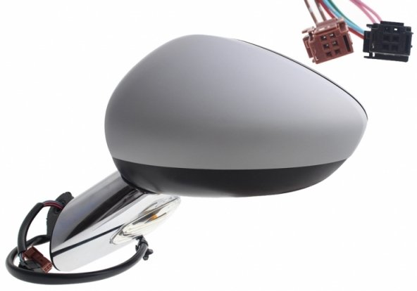 Acessar a peça Espelho retrovisor elétrico esquerdo, convexo, aquecido, preparado, rebatível, com indicador, base cromada (9 pinos) Acessar a peça Espelho retrovisor elétrico esquerdo, convexo, aquecido, preparado, rebatível, com indicador, base cromada (9 pinos)