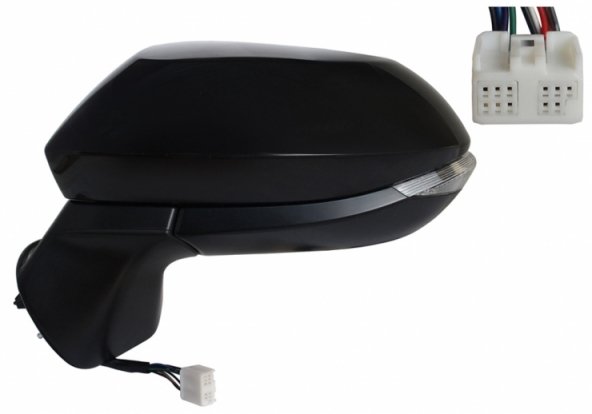 Acessar a peça Espelho retrovisor elétrico esquerdo, convexo, aquecido, preparado, rebatível, com indicador, LED, side (9 pinos) Acessar a peça Espelho retrovisor elétrico esquerdo, convexo, aquecido, preparado, rebatível, com indicador, LED, side (9 pinos)