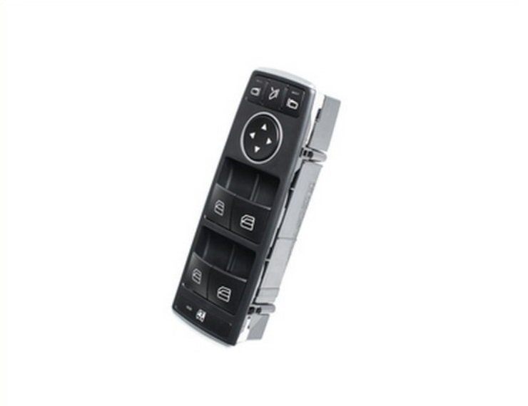 Painel de 4 interruptores do vidro elétrico dianteiro esquerdo, com função de espelho retrovisor (3 pinos) MERCEDES-W204 Clase C pour MERCEDES CLASE C  pour MERCEDES CLASE C