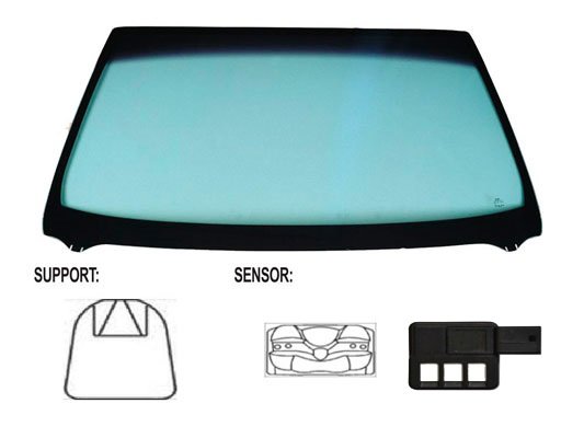 Para-brisas verde, azul esbatido  pour HYUNDAI ELANTRA  pour HYUNDAI ELANTRA