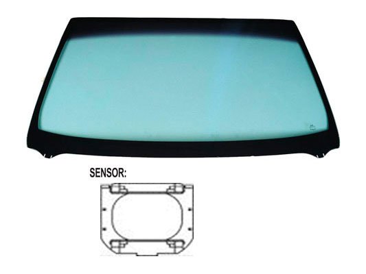 Acessar a peça Para-brisas verde difuso azulcontrolo solar serigr. mod. sensor chuva/luz friso sup/inf