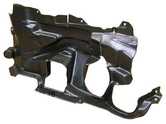 Acessar a peça Proteção motor esquerda