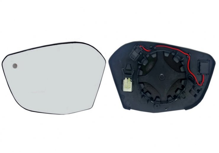 Acessar a peça Vidro + suporte do espelho retrovisor esquerdo, convexo, aquecido, side (2 pinos)