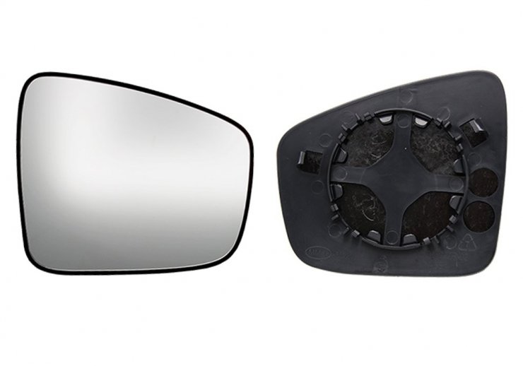 Acessar a peça Vidro + suporte para espelho retrovisor direito, convexo