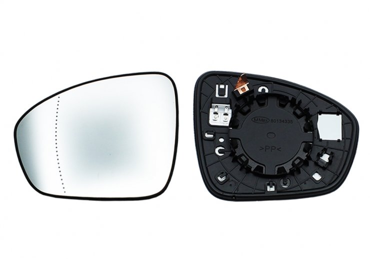 Acessar a peça Vidro + suporte do espelho retrovisor esquerdo, asférico, aquecido