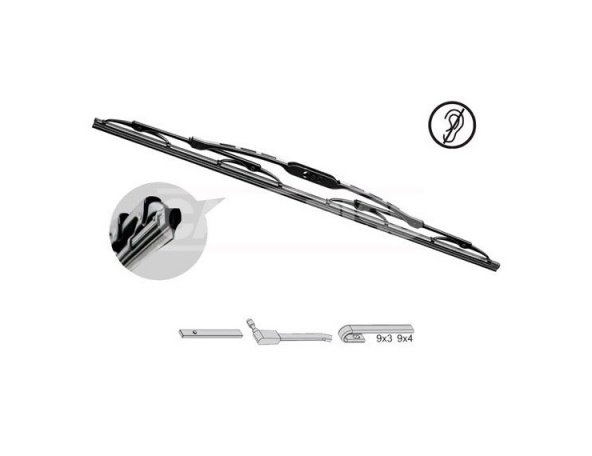 Acessar a peça Limpador de pára-brisa de grafite padrão 55cm 22' 1 unidade