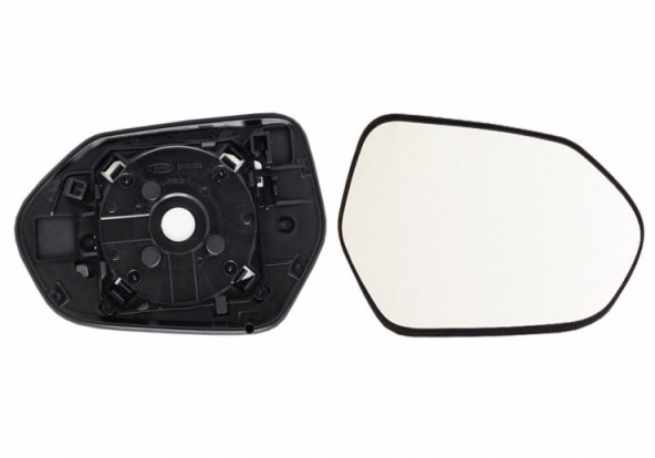 Acessar a peça Vidro + suporte para espelho retrovisor direito, convexo Acessar a peça Vidro + suporte para espelho retrovisor direito, convexo