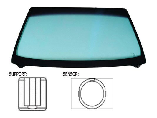 Acessar a peça Para-brisas verde difuso azulcontrolo solar serigrafia mod.base esp. sensor chuva/luz