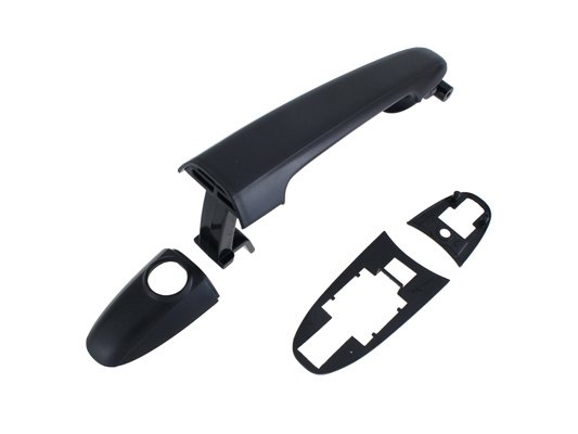 Acessar a peça Puxador mala preta rugosa com olho fechadura