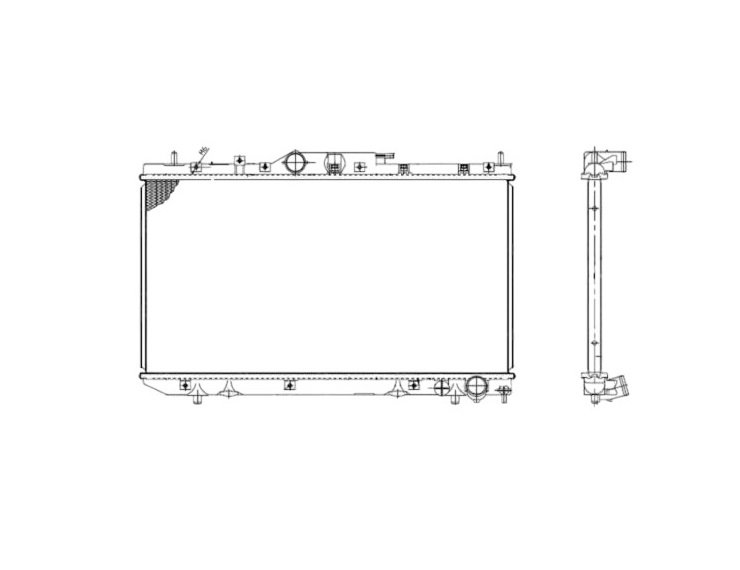 Radiador 2.0l d-4d TOYOTA-AVENSIS pour TOYOTA AVENSIS  pour TOYOTA AVENSIS