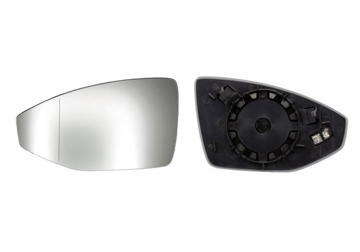 Acessar a peça Vidro + suporte do espelho retrovisor esquerdo, asférico, térmico (2 pinos)