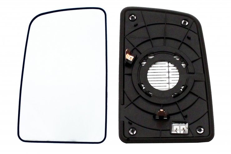 Acessar a peça Vidro + suporte para espelho retrovisor esquerdo, convexo, aquecido