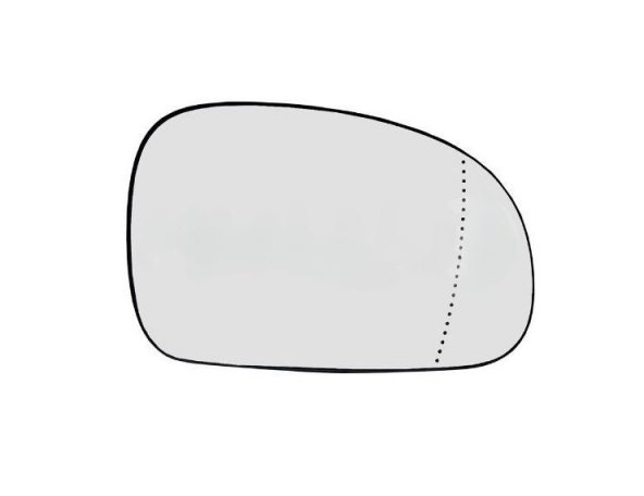 Acessar a peça Vidro + suporte retrovisor direito, convexo, térmico (74mm)