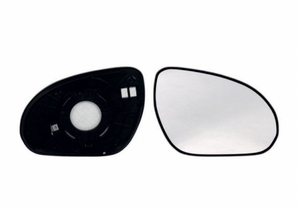 Acessar a peça Vidro + suporte para espelho retrovisor direito, convexo Acessar a peça Vidro + suporte para espelho retrovisor direito, convexo