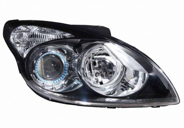 Acessar a peça Farol direito eletrico com motor/base preta h1+h7 Acessar a peça Farol direito eletrico com motor/base preta h1+h7