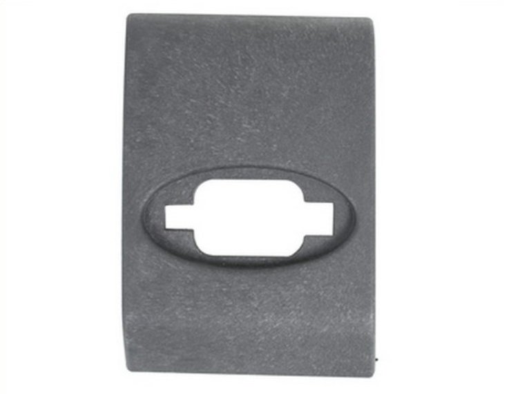 Acessar a peça Friso do pilar esquerdo, preto, orifício retro-refletor