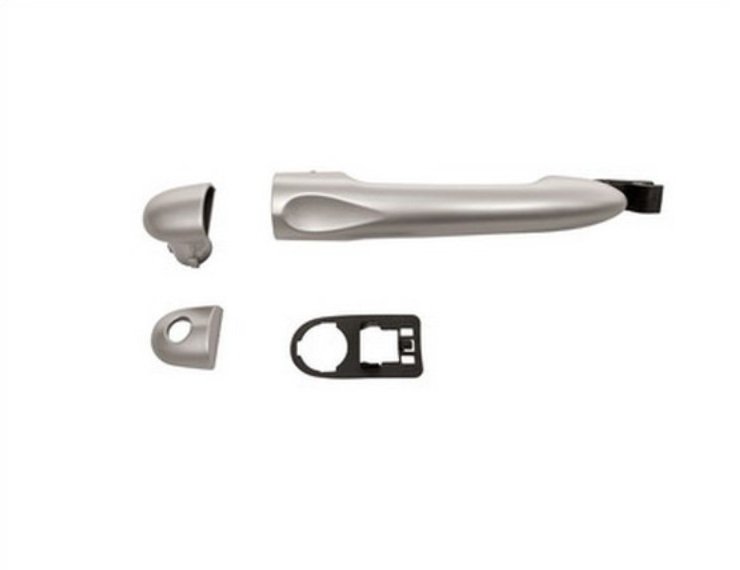 Acessar a peça Puxador exterior porta frente/traseira direita/esquerda, prateada