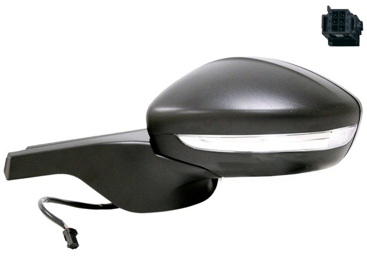 Retrovisor esquerdo elétrico, aquecido + luz 18-> CITROEN-C3 pour CITROEN C3  pour CITROEN C3