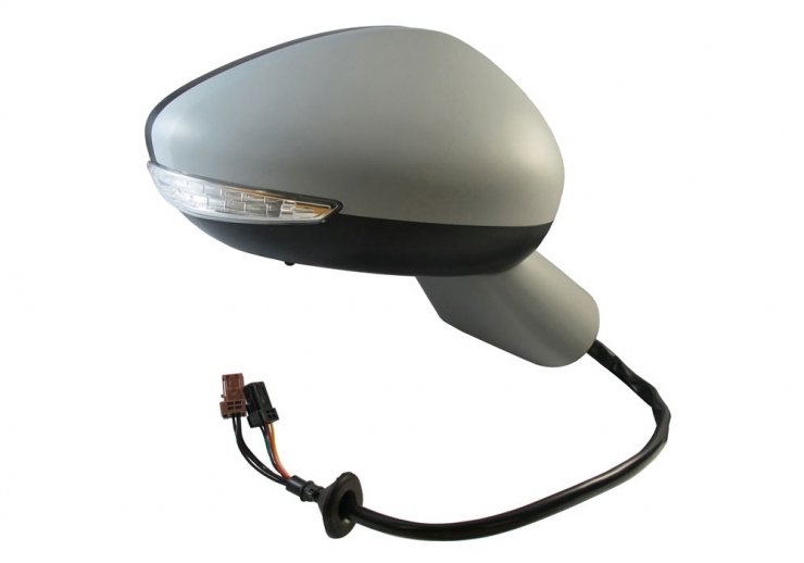 Espelho retrovisor elétrico direito, convexo, azul, aquecido, preparado, rebatível, com indicador, sonda, cortesia (12 pinos) CITROEN-DS5  pour CITROEN DS5   pour CITROEN DS5