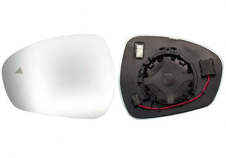Acessar a peça Vidro + suporte do espelho retrovisor esquerdo, convexo, aquecido, side (4 pinos)