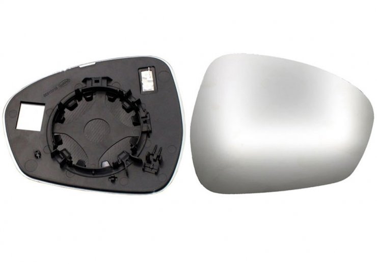 Acessar a peça Vidro + suporte do espelho retrovisor direito, convexo, aquecido (2 pinos)