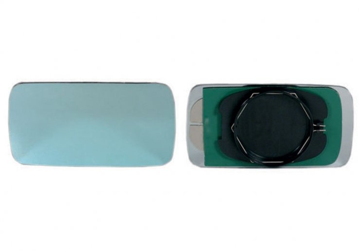 Acessar a peça Vidro + suporte do espelho retrovisor esquerdo, convexo, azul
