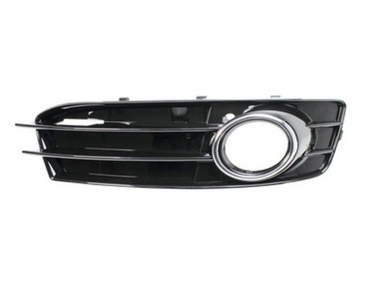 Acessar a peça Grelha do para choques direito, preta, farol de nevoeiro (S-Line)
