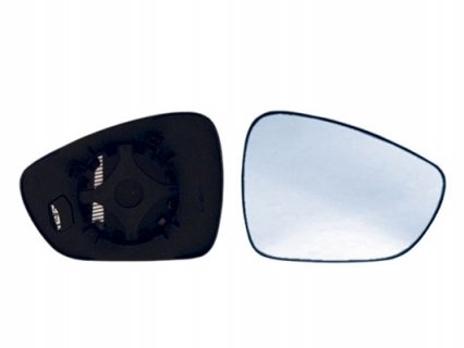 Acessar a peça Vidro com suporte direito convexo, termico, azul