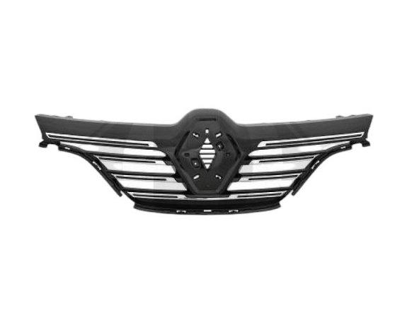 Acessar a peça Grelha frente preta com embelezadores cromados set 7 unidades