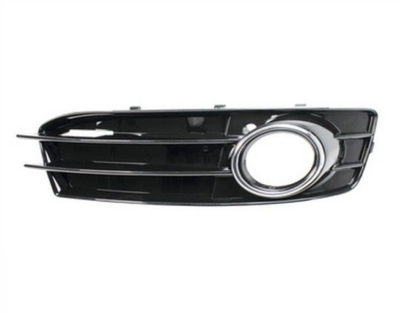 Acessar a peça Grelha do para choques direito, preta, farol de nevoeiro (S-Line)