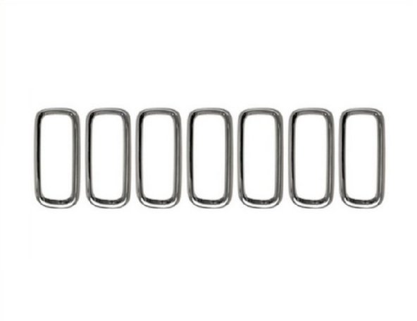 Acessar a peça Friso da grelha, cromada (7 peças) Acessar a peça Friso da grelha, cromada (7 peças)