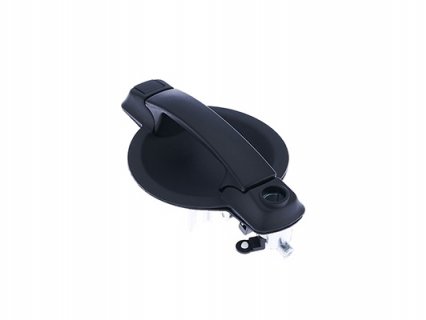 Acessar a peça Puxador porta traseira direita preta rugosa com olho fechadura