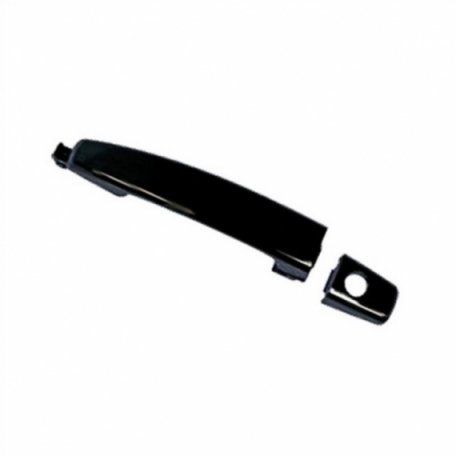 Acessar a peça Puxador exterior porta frente esquerda, preta, com orifício Acessar a peça Puxador exterior porta frente esquerda, preta, com orifício