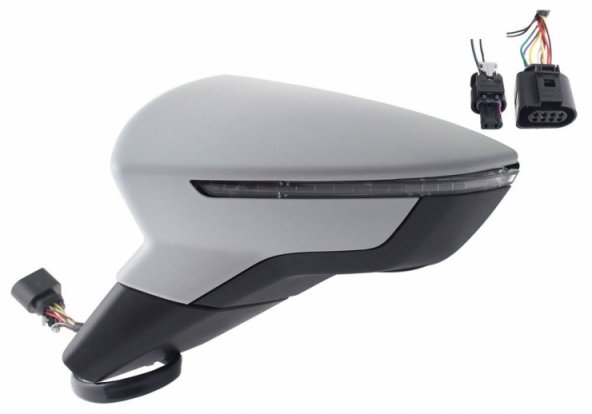 Acessar a peça Espelho retrovisor elétrico esquerdo, convexo, aquecido, preparado, com indicador, side (6 pinos-2 pinos) Acessar a peça Espelho retrovisor elétrico esquerdo, convexo, aquecido, preparado, com indicador, side (6 pinos-2 pinos)