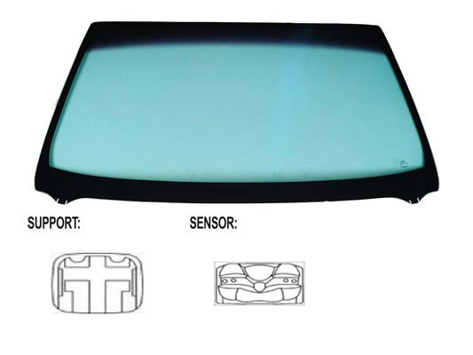 Acessar a peça Para-brisas verde difuso azulcontrol solar serigr. mod. base esp. sensor chuva/luz janela