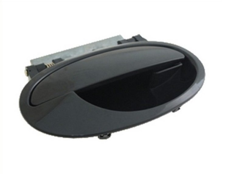 Acessar a peça Puxador exterior tras direita, preta lisa