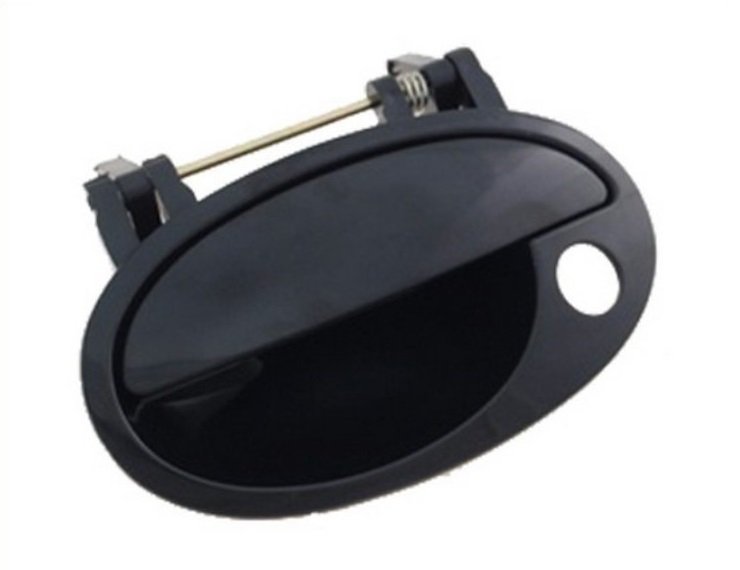 Acessar a peça Puxador exterior porta frente esquerda, preta lisa