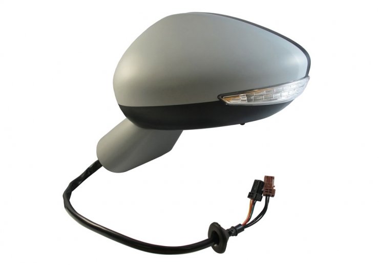 Acessar a peça Espelho retrovisor elétrico esquerdo, convexo, azul, aquecido, preparado, rebatível, com indicador, cortesia (10 pinos)