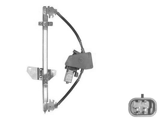 Elevador do vidro elétrico traseiro esquerdo (4 portas) (2 pinos) NISSAN-PRIMERA P12 pour NISSAN PRIMERA  pour NISSAN PRIMERA