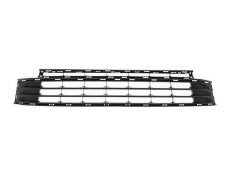 Acessar a peça Grelha central para choques frente, preta, orifícios friso