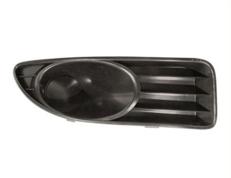 Acessar a peça Grelha do para choques direito, preta, fechada, farol nevoeiro