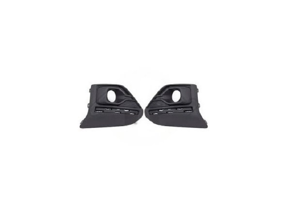 Acessar a peça Kit grelha para choques, preto, farol nevoeiro