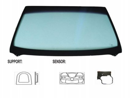 Acessar a peça Para-brisas verde, azul difuso