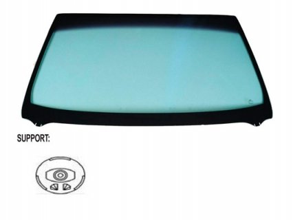 Acessar a peça Para-brisas verde difuso verde controlo solar serigrafiado base esp. friso sup/inf