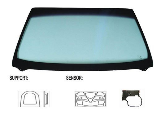 Acessar a peça Para-brisas verde, azul difuso