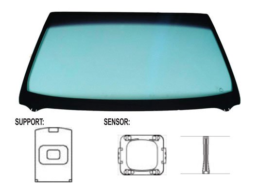 Acessar a peça Para-brisas verde, controlo solar, sensor chuva/luz