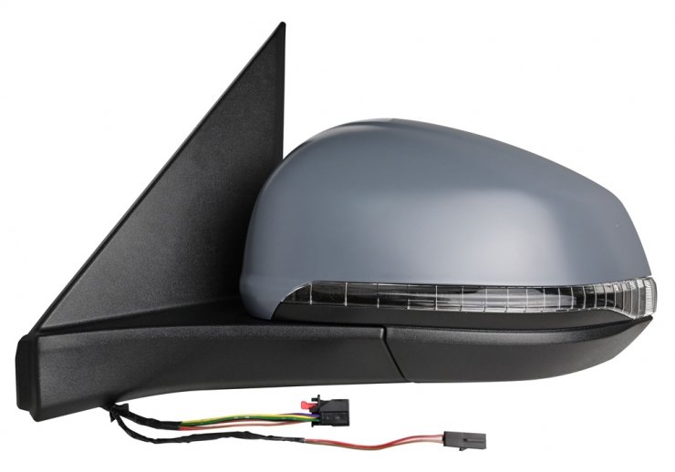 Espelho retrovisor elétrico esquerdo, convexo, aquecido, preparado, rebatível, com pisca, cortesia, side (11 pinos) ACCESSOIRES CAMION-GUARDALAMAS E CALÇOS pour VOLKSWAGEN MULTIVAN  pour VOLKSWAGEN MULTIVAN